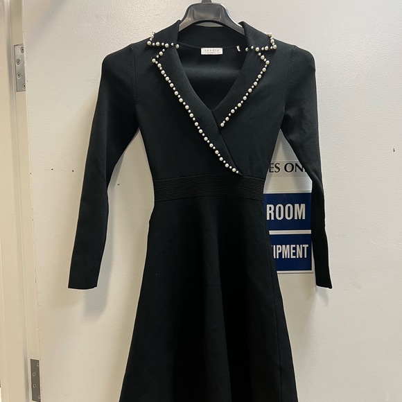 Sandro Suity Embellished Faux Pearl A-line - Picture 5 of 7